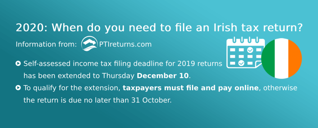 Revenue Has Extended The Irish Self Assessed Tax Filing Deadline   Irish Income Tax Filing Deadline Extended 1024x415 